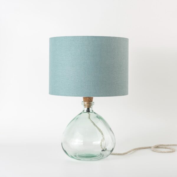 Natural Linen Blue/Grey Lampshade